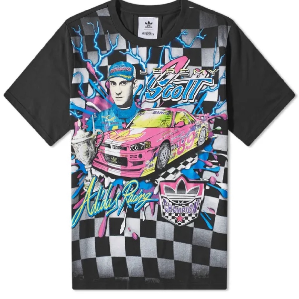Jeremy Scott x Adidas Racing Tee NWT